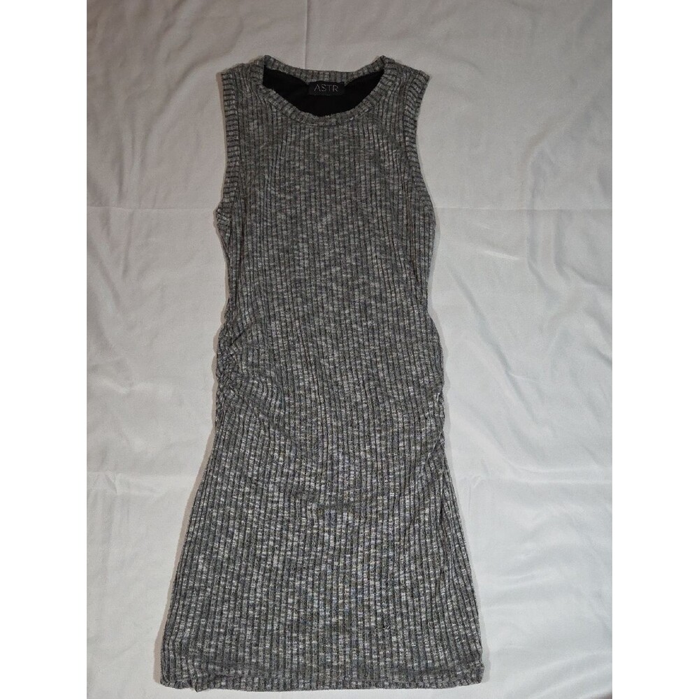 ASTR Ribbed Sleeveless Gray Dress Size Small
